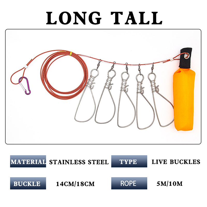 Reel Repair Kit - Nieuwe 5-snap Float Fish Stringer Controller