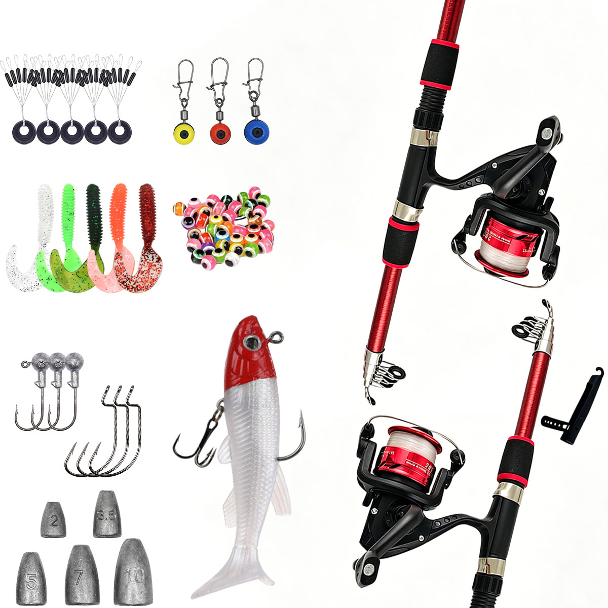 Spinninghengel en molen combo  - Spincast Reel recensie en prijs